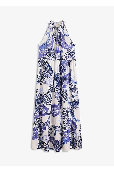 Şans Women's Plus Size White, Floral Print Dress 65N38980