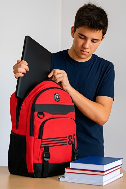 NEWFULL Station 85 Lined Backpack and School Bag with Laptop Compartment