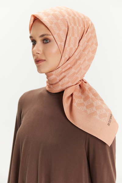 Setrms SS Logolu Monogram Eşarp