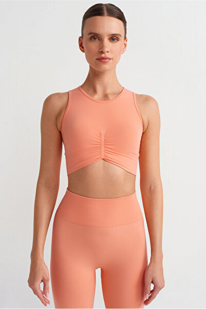 COMEUP Μαξιλαράκι Crop Top με τρύπες στην πλάτη και επένδυση από κοραλί