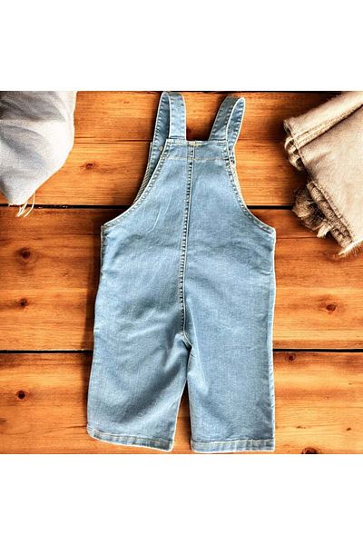 RİNDO KİDS Jeans Shorts Salopet Light Blue
