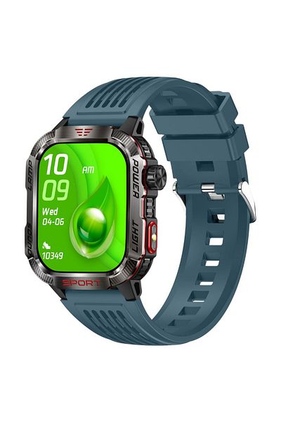 OEM Ceas Smartwatch Sport Unisex TWINKLER TKY-M5, 2.00" IPS TFT, LED, BT 5.3, Busola, Altimetru, Negru