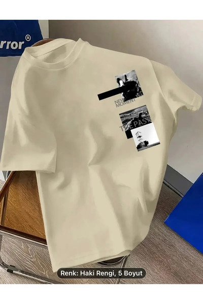 YOHO SPORT Novi trenutak Prošlost Štampano Unisex Oversize kroj T-shirt