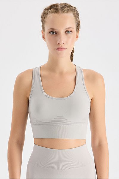 COMEUP Jacquard Sports Bra Moon Color