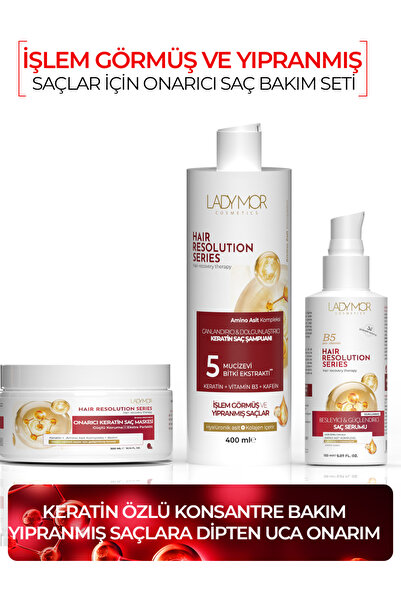 Ladymor Cosmetics Keratin, Biotin, Provitamin B5 Uzatıcı & Dolgunlaştırıcı Yı...