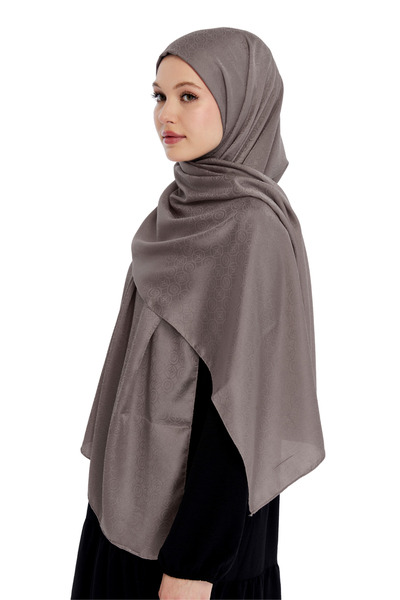 Altobeh Monogram Star Pattern Shawl - Dark Mink