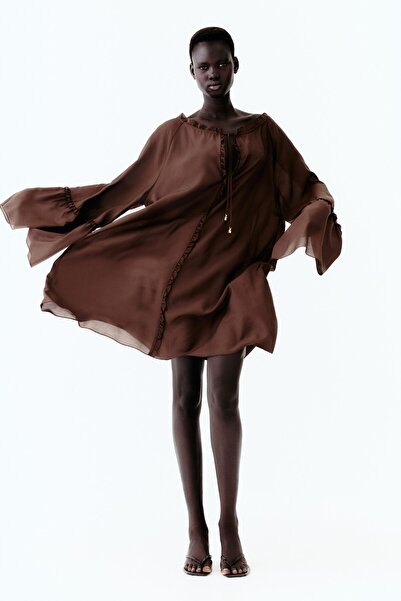 H&M Trompet Kollu Tunik Elbise