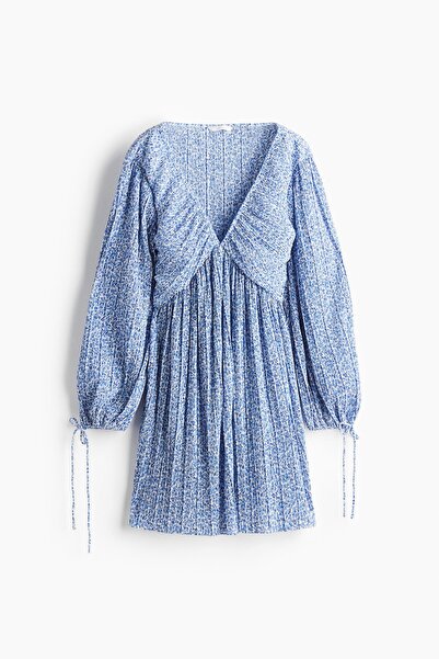 H&M Pliseli Elbise