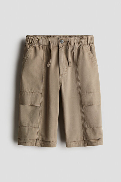 H&M Gabardin Kargo Şort