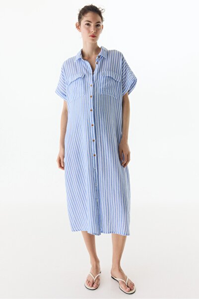 H&M MAMA Muslin Gömlek Elbise