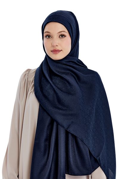 Altobeh Σάλι με μοτίβο αστεριών Monogram - Navy Blue