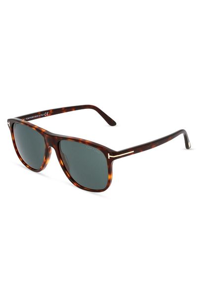 Tom Ford نظارات شمسية للجنسين Tf905 Joni 54v 56-16، إطار من مادة الأسيتات باللون البني
