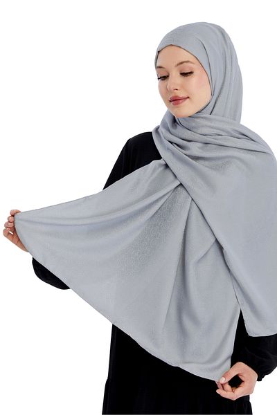 Altobeh Monogram Star Pattern Shawl - Gray