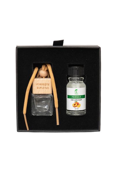 XTERRA | SET OF AROMADIFUSER BOTTLE AND CAR FRESHENER OIL WITH PEACH FLAVOR | 10 ml