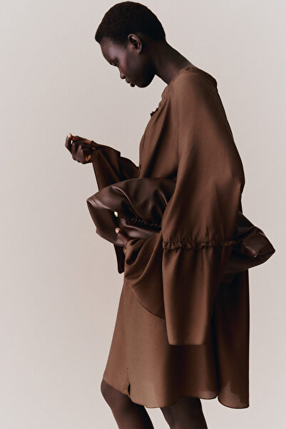 H&M Trompet Kollu Tunik Elbise