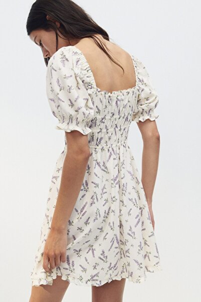 H&M Büzgülü Detaylı Elbise