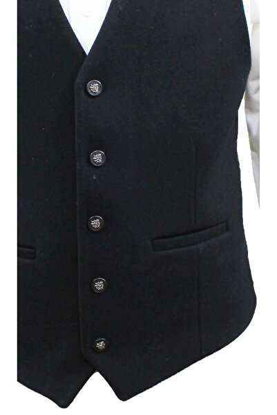 MENTOR REGALO Ανδρικό φανελάκι με λαιμόκοψη μαύρο σφραγίδα 50259