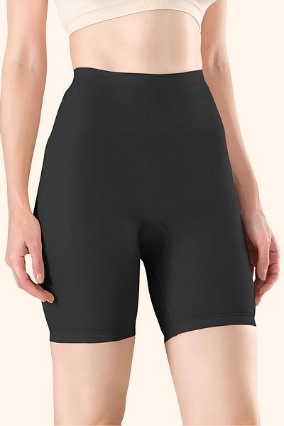 Jacarsman Women's Casual Dress Bottom Long Long Shorts Corset Black Color