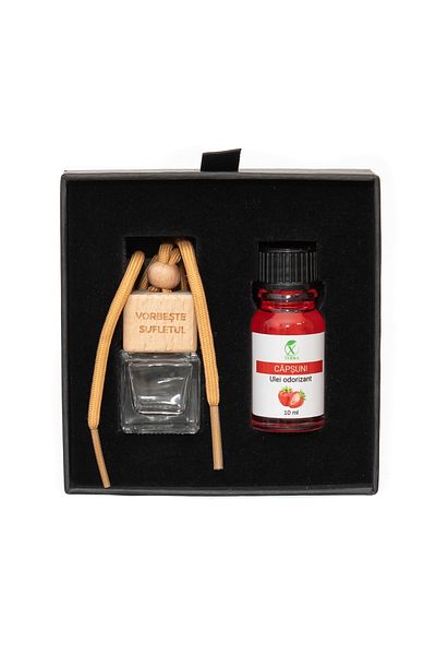 XTERRA CAR FRESHENER | DIFFUSER BOTTLE AND STRAWBERRY OIL SET | 10 ml