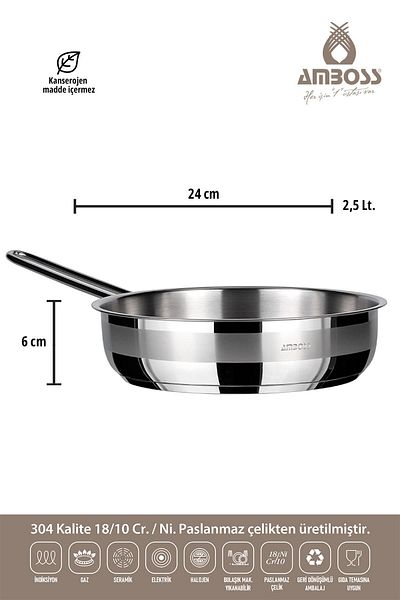 Amboss Berlin 2 Piece Capless Stainless Steel Pan Set