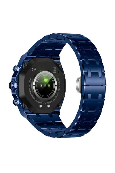 OEM TWINKLER® Smartwatch TKY-AK68, Men's Bluetooth 5.2, Health Monitoring, 1.43" HD Display, Blue