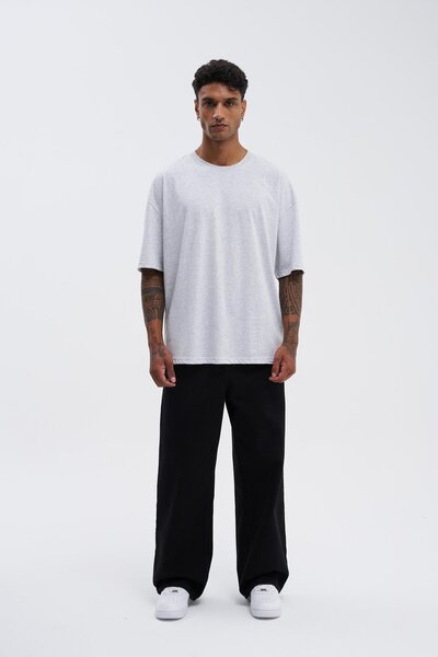 Machinist Ανδρικό μπλουζάκι Basic Super Cotton Oversize Karmelange