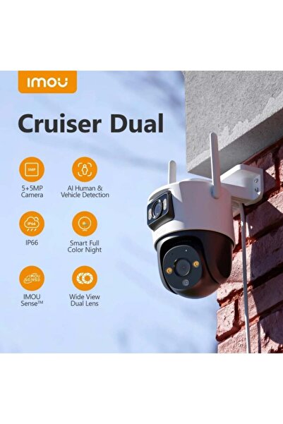 Imou Κάμερα WiFi εξωτερικού χώρου, 8MP, Αμφίδρομη Ομιλία, Ανίχνευση Κίνησης, Νυχτερινή Όραση, IP66, Λευκό