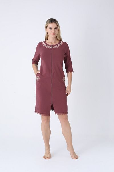 ROMEO LİFE Women's Cotton Lycra Zippered Dress 7485