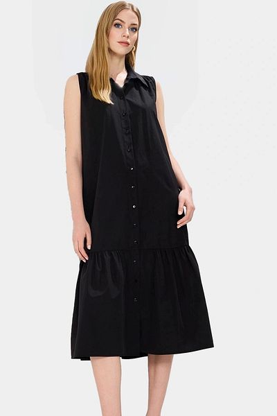 PayBuy Women's Midi Length Terrycotton Woven Shirt Dress Comfortable Casual Style Stylish Appearance Special Design