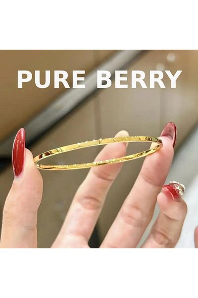 PURE BERRY Ajda Gold Color 100% Non-Tarnishing Steel Bracelet 1 Piece