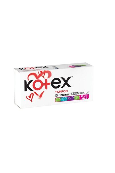 Kotex مجموعة فوط صحية بامتصاص فائق - علبة من 16 قطعة