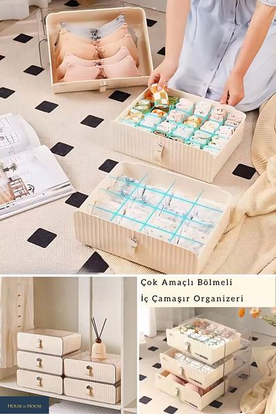 Piev Κάλτσες εσωρούχων πολλαπλών χρήσεων Baby Clothes Organizer Organizer 3 τεμαχίων