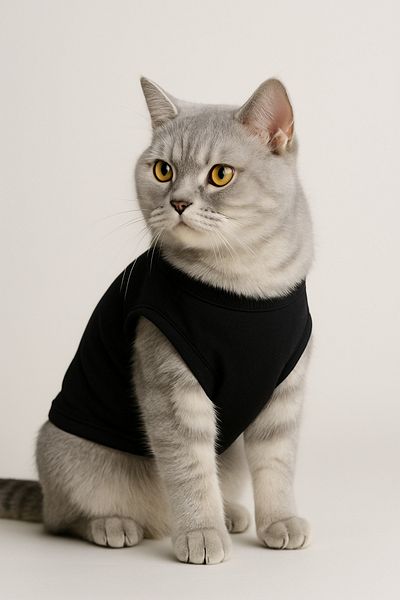 Monopetz Safe Feeling Dog and Cat Outfit - Black Heart