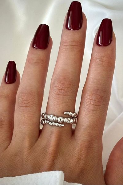Leo'Stone New Season Leo Curl Design Adjustable Women's Ring