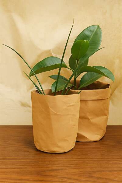 co&bo Kraft Paper Yıkanabilir Kağıt Saksı - Organizer 24x29