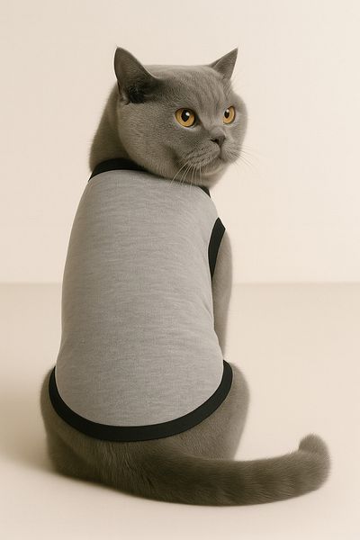 Monopetz New Season Polar Dog And Cat Outfit - Size M - Plain Gray
