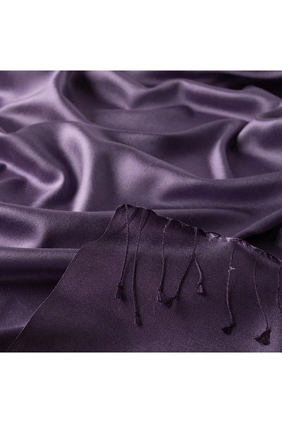ipekevi Μεταξωτό σάλι διπλής όψης - Κεντήματα λουλουδιών