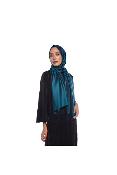 ipekevi Çift Taraflı İpek Şal - Petrol Yeşili