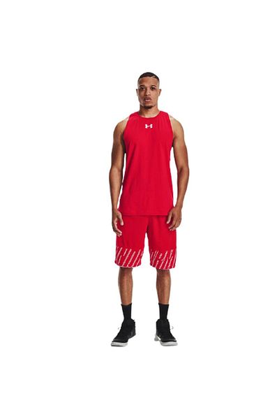 Under Armour Ανδρικό κόκκινο προπονητικό φανελάκι Baseline Cotton