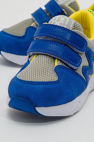 mnpc Saks Blue and Yellow Sports Shoes for Boys