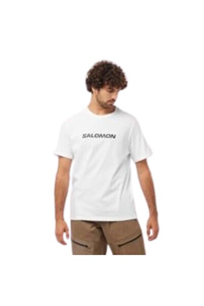 Salomon LC2245 Sal Logo Perf SS Tee T-shirt Ανδρικό T-Shirt ΛΕΥΚΟ