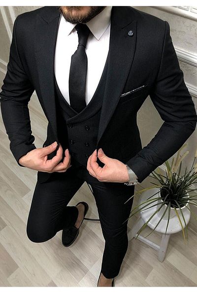 carismen Men's Slim Fit Vest Suit