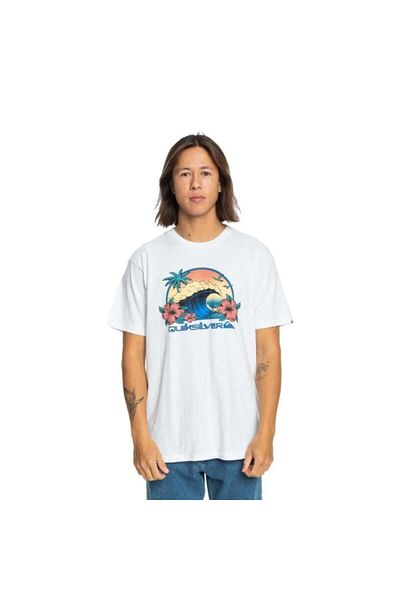 Quiksilver Λευκό ανδρικό μπλουζάκι - Rıdıng Today SS