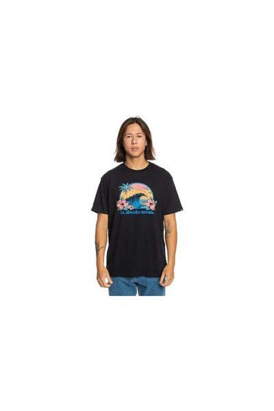 Quiksilver Ανδρικό μαύρο μπλουζάκι Riding Today Ss Eqyzt07676-10010