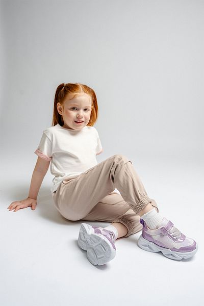 mnpc Lilac Lighted Girls' Sneakers
