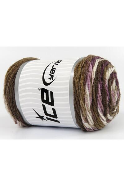 Ice yarns مجموعة من 3 × 100 جرام من خيوط آيس يارنز بيبي دريم باتيك، ألوان بني...