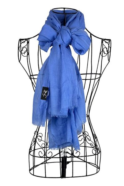 DACSHOP Esarfa dama uni 25V, albastru lavanda 180 x 95 cm
