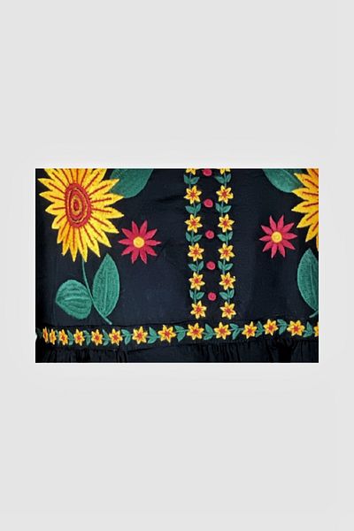 rody's forever Women's traditional dress R24, black/yellow