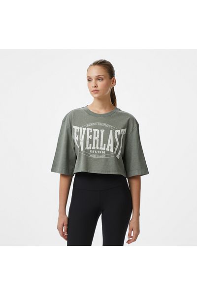 EVERLAST Boxing autentic pentru femei kaki crop