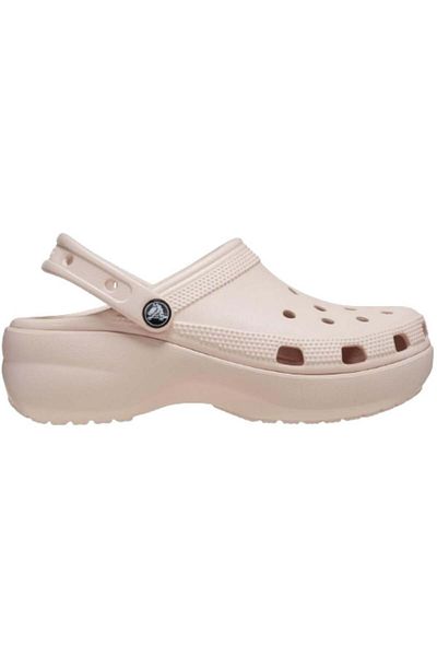 Crocs 206750 -6ur Classic Platform Clog W - شبشب نسائي كريمي